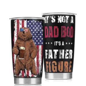 Funslive® 'Dad Bod' Double Wall Stainless Steel Tumbler