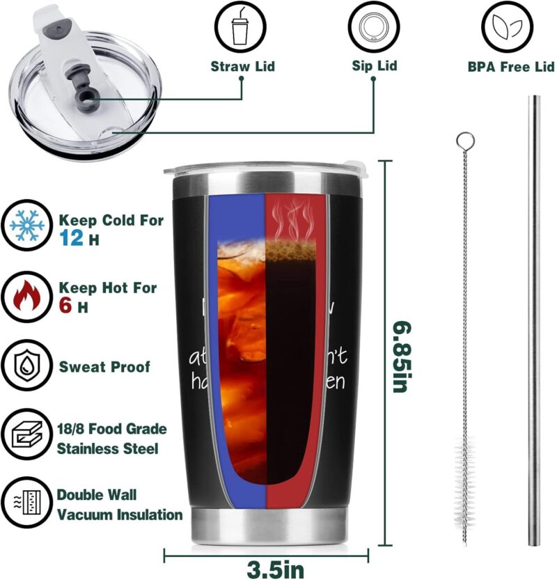 Funslive® 'Dad Ugly Children' Double Wall Stainless Steel Tumbler