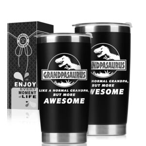 Funslive® Grandpasaurus Double Wall Stainless Steel Tumbler