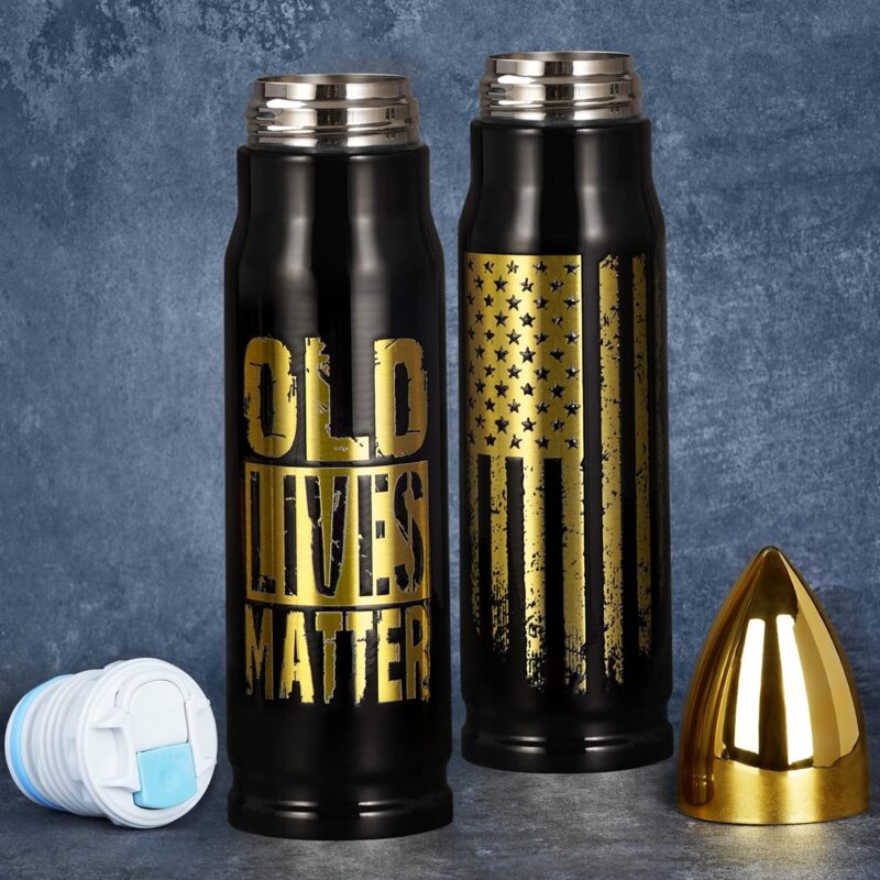 Funslive® Old Lives USA Flag Bullet Tumbler